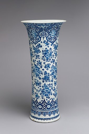 Beaker vase (one of a pair, part of a garniture)