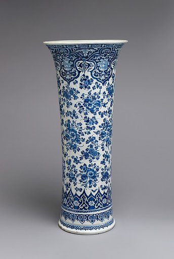 Beaker vase (one of a pair, part of a garniture)
