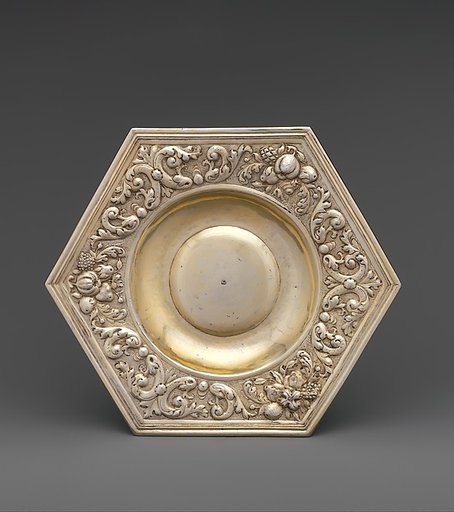 Hexagonal dish (part of a set)