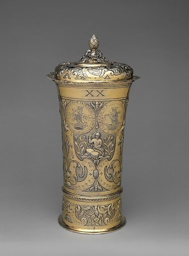 Footed beaker with cover