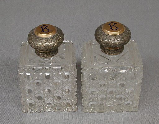 Square bottle with cover