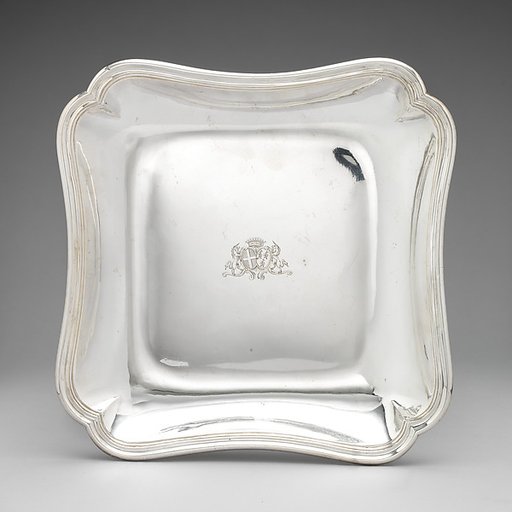 Square dish (one of a pair)