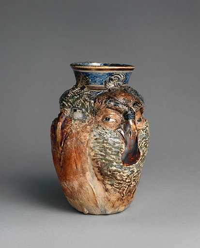 Jar with four birds
