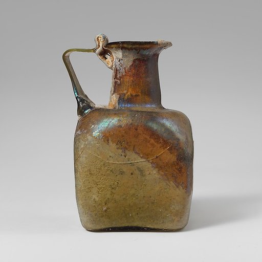 Glass square bottle