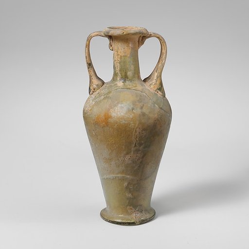 Glass flask with two handles