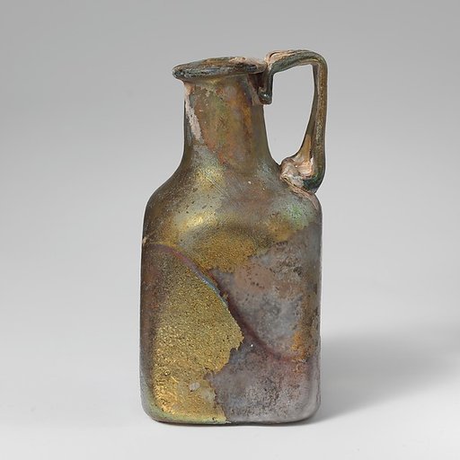Glass square bottle