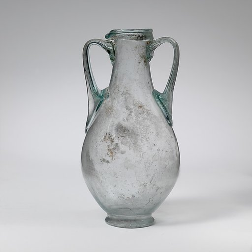 Glass amphora