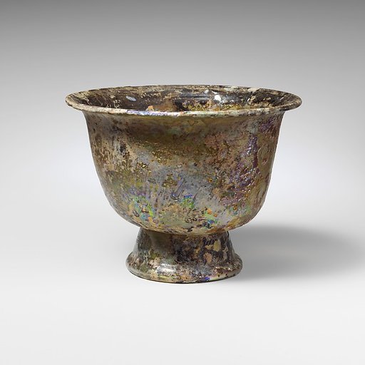 Glass footed bowl