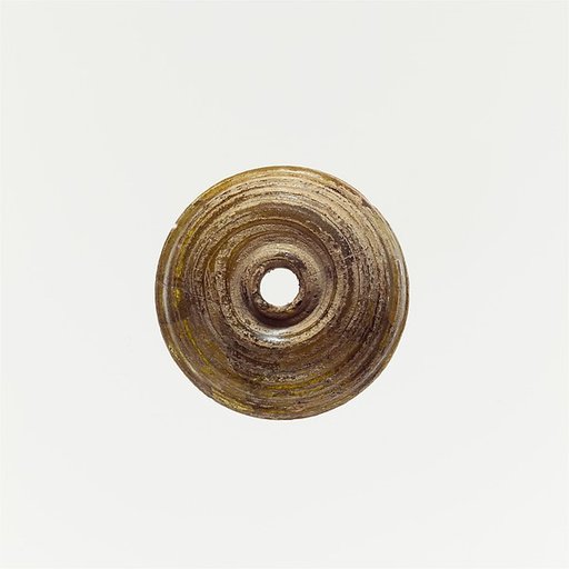 Glass spindle whorl