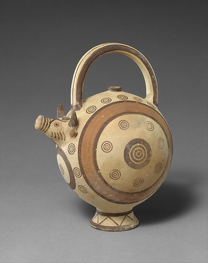 Terracotta trick vase