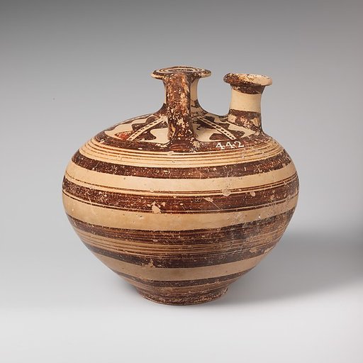 Terracotta stirrup jar