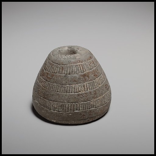 Conical spindle-whorl with flat base