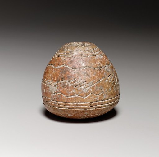 Terracotta conical-hemispherical spindle-whorl with rounded base