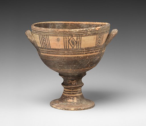 Terracotta goblet