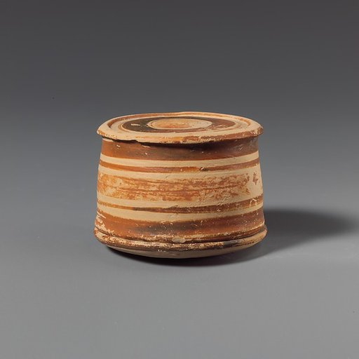 Terracotta pyxis (box)