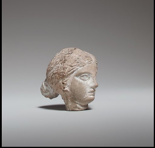 Terracotta head of a woman