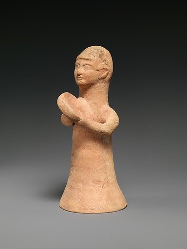 Terracotta female musician
