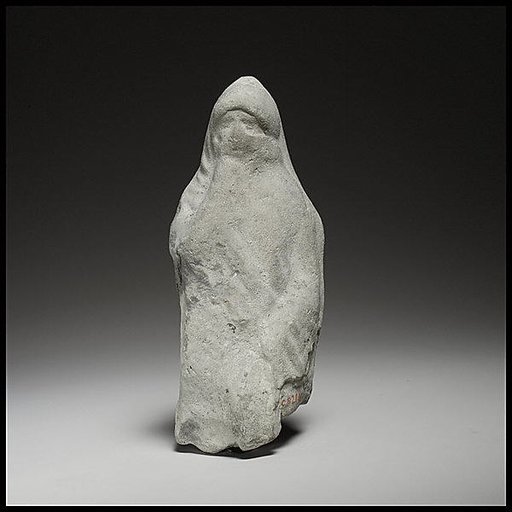 Terracotta statuette of a veiled woman