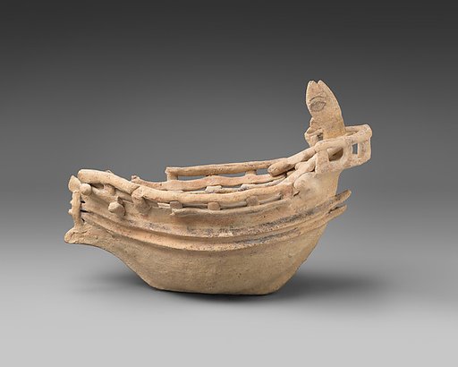 Terracotta model of a ship