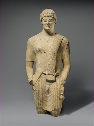 Limestone statue of a male votary