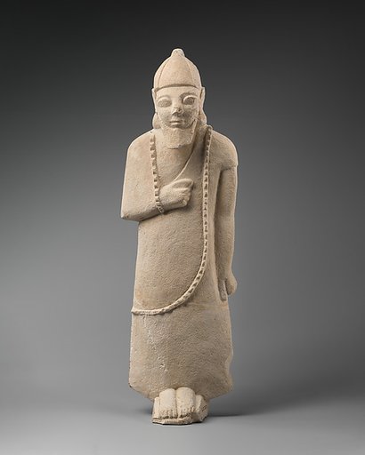 Limestone statuette of a male votary