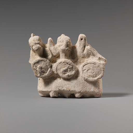 Limestone statuette of Geryon