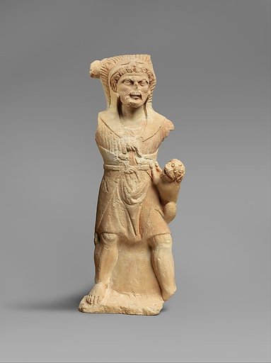 Limestone statue of Herakles