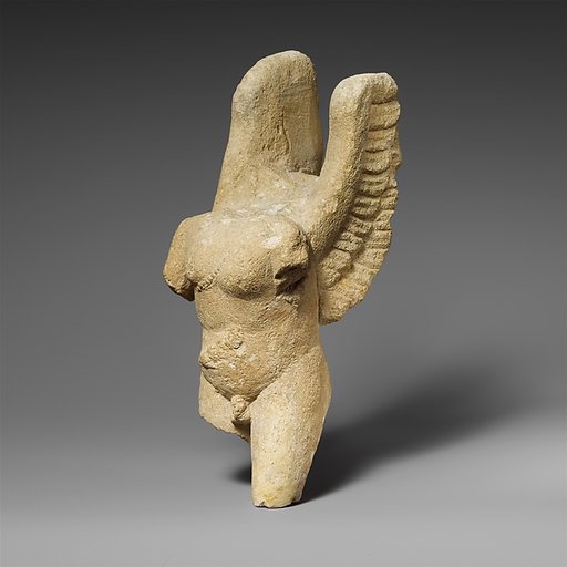 Limestone statuette of Eros