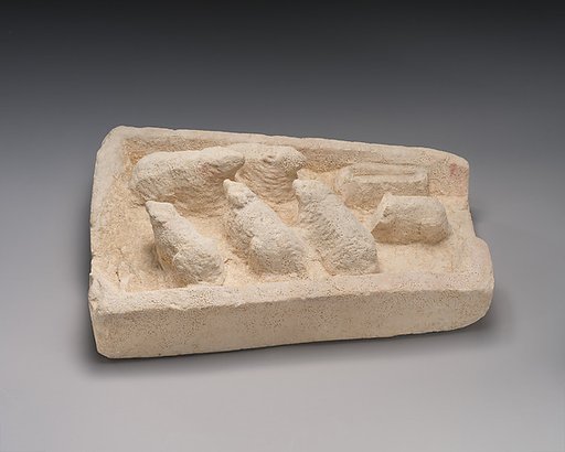Limestone model of a sheepfold