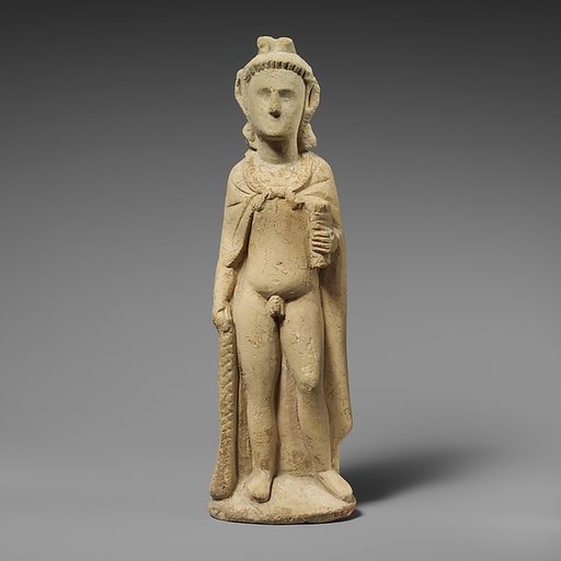 Limestone statuette of Pan