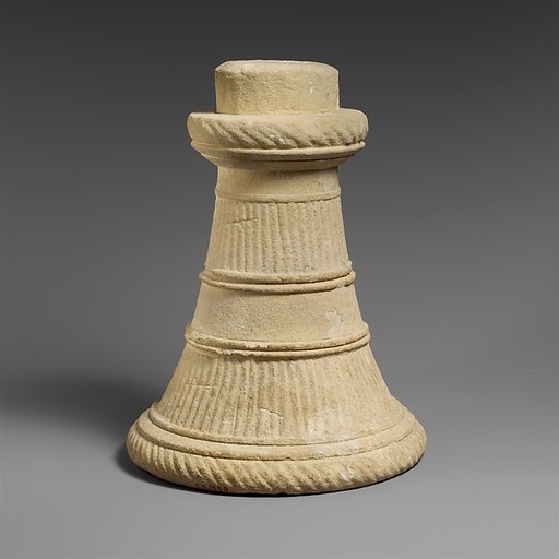Limestone funerary kalathos