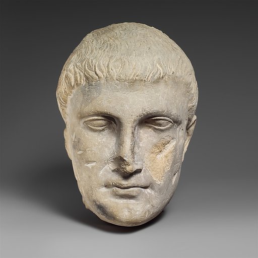 Limestone male head