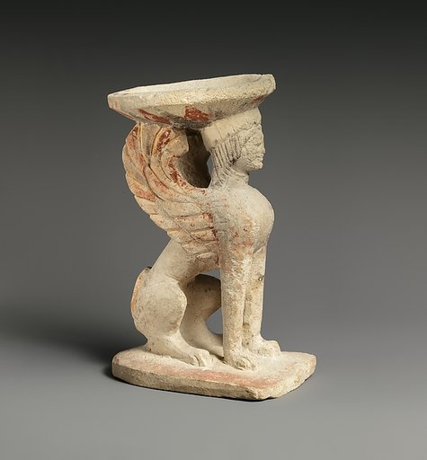 Limestone thymiaterion (incense burner)