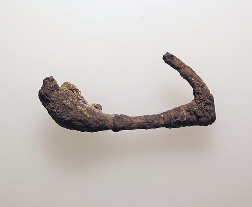Silver fibula (safety pin)