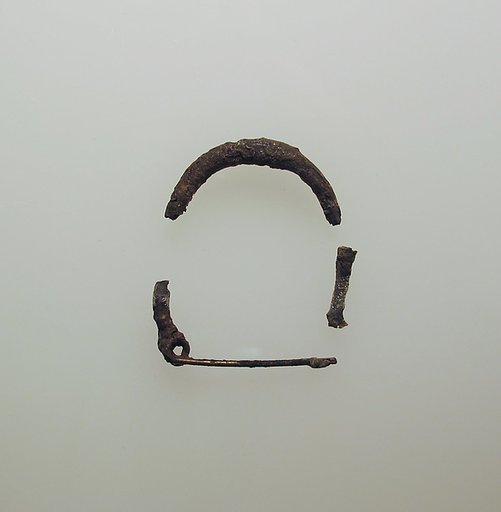 Silver fibula (safety pin)