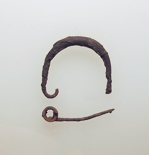 Silver fibula (safety pin)