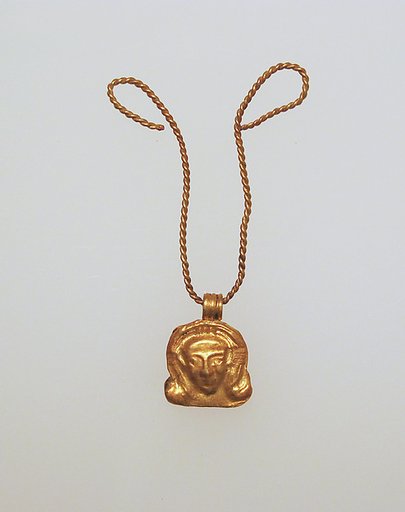 Pendant in the form of Hathor's head