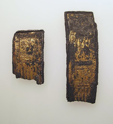 Two silver bracelet fragments