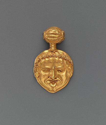Gold pendant in the form of a gorgoneion (Gorgon's face)