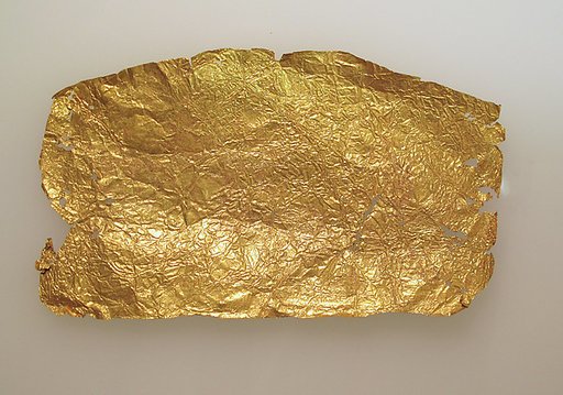 Frontlet of gold leaf