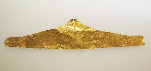 Frontlet of gold leaf