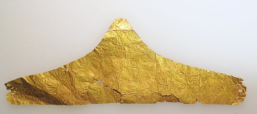 Frontlet of gold leaf