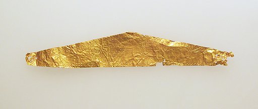 Frontlet of gold leaf