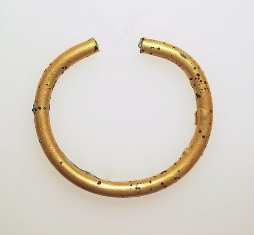 Bracelet, gilded bronze