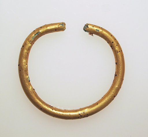Bracelet, gilded bronze