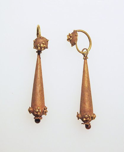 Earring rosette and pendant