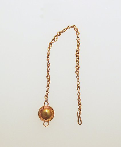 Earring, chain type