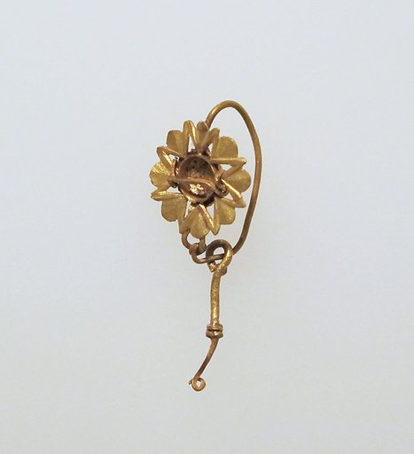 Earring with pendant and disc