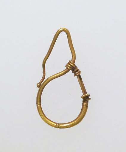 Earring, delta-shaped