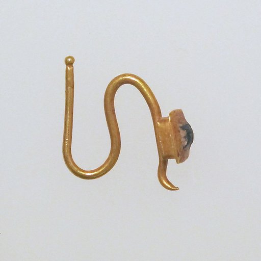 Earring-hook type with paste setting